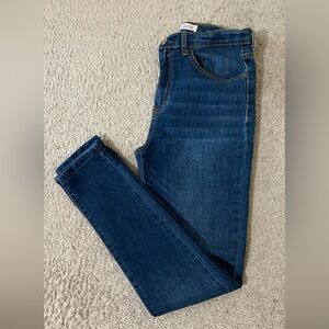 Levi Strauss girls youth jeans high-rise, super skinny size 16 blue 28 x 28